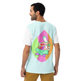 Guitar Line Art T-Shirt Side View